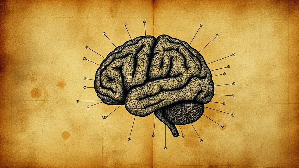A technical visualization of linguistic patterns and neural
